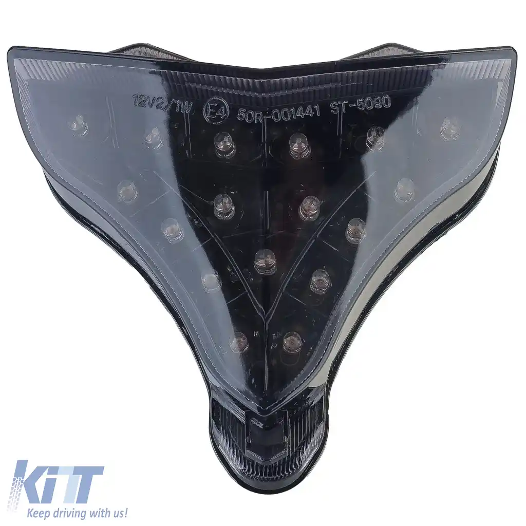 Lumina spate LED pentru motocicletă cu sticlă clară fumurie, potrivită pentru Yamaha YZF R1 RN22 09-14