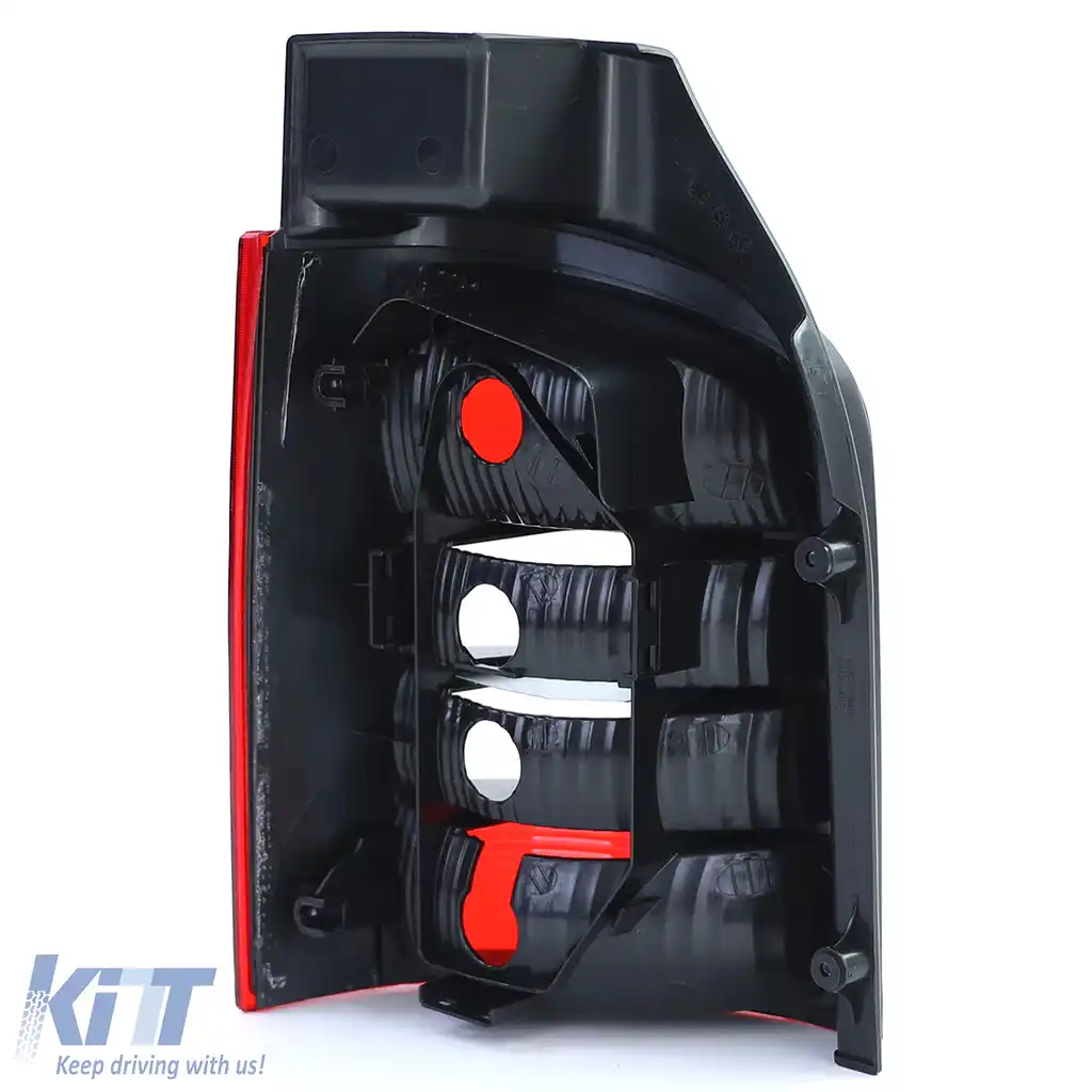 Lumina spate roșie neagră dreapta, potrivită pentru VW T5 Bus + Transporter cu hayon 03-09-image-6191479