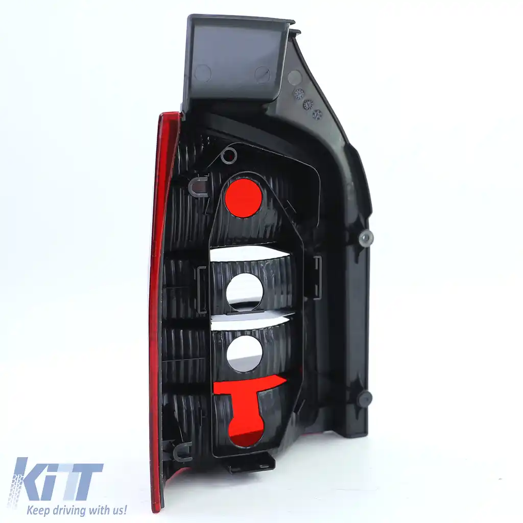Lumina spate roșie neagră dreapta, potrivită pentru VW T5 Bus + Transporter cu hayon 03-09-image-6191480