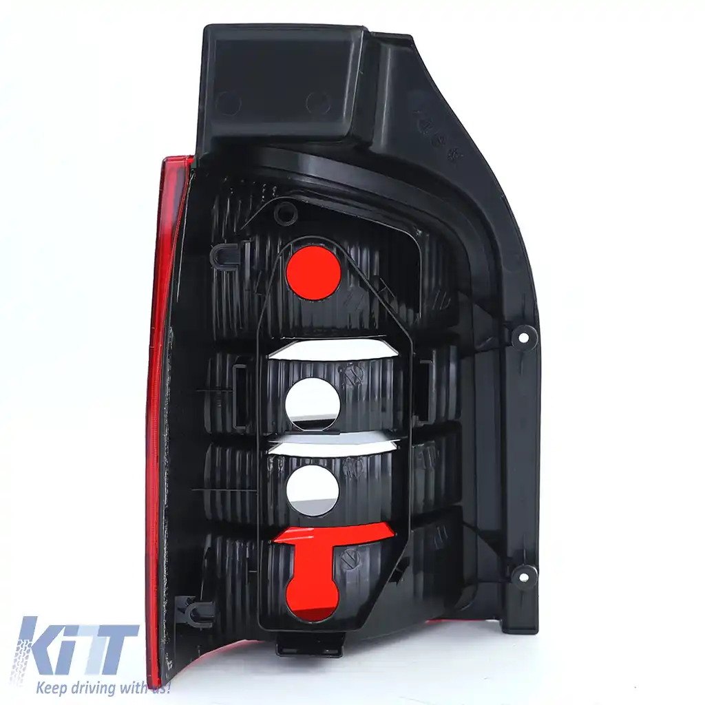 Lumina spate roșie neagră dreapta, potrivită pentru VW T5 Bus + Transporter cu hayon 03-09-image-6191481