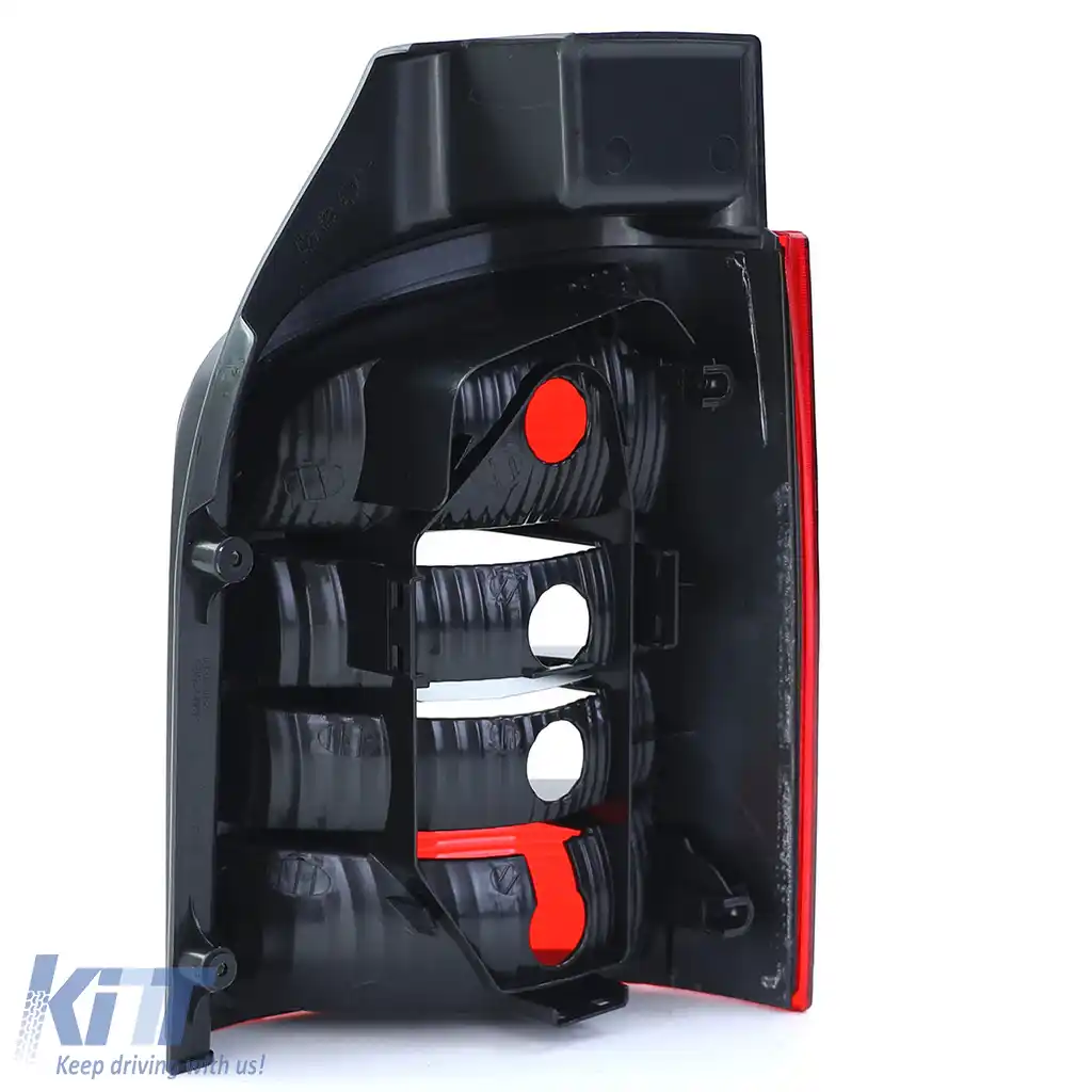Lumina spate roșie neagră stânga potrivită pentru VW T5 Bus + Transporter cu hayon 03-09-image-6196815