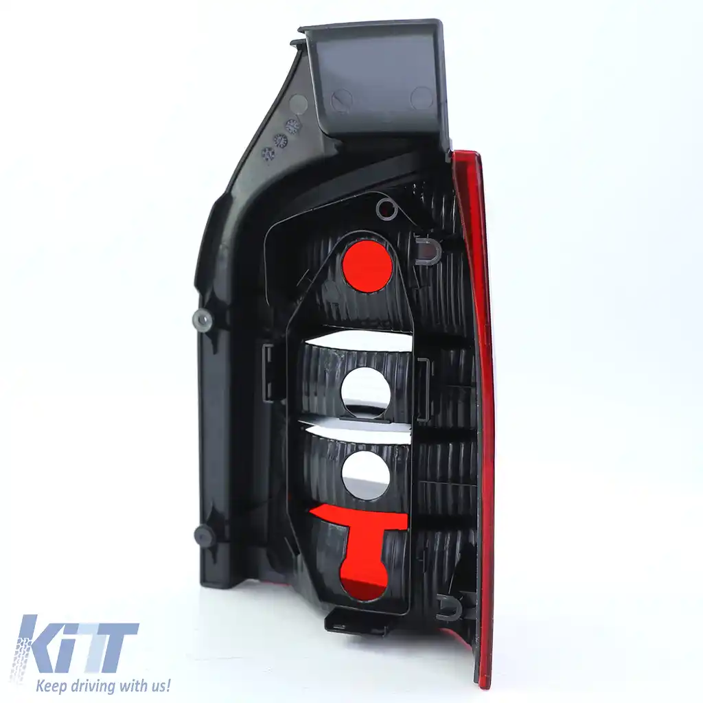 Lumina spate roșie neagră stânga potrivită pentru VW T5 Bus + Transporter cu hayon 03-09-image-6196816