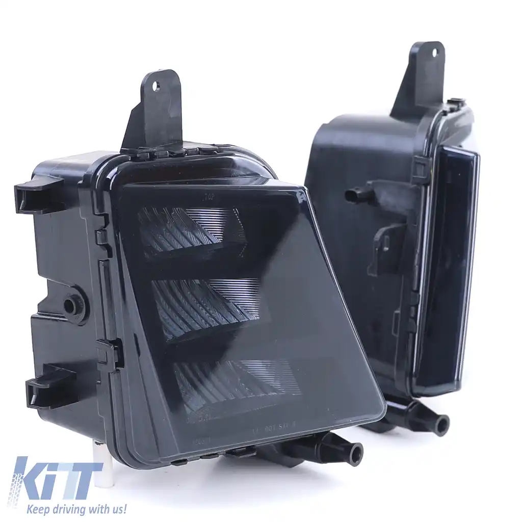 Lumini de ceață LED fumuriu negru, dreapta stânga, potrivite pentru VW Golf 7 GTI GTD 5G1 13-20-image-6203982