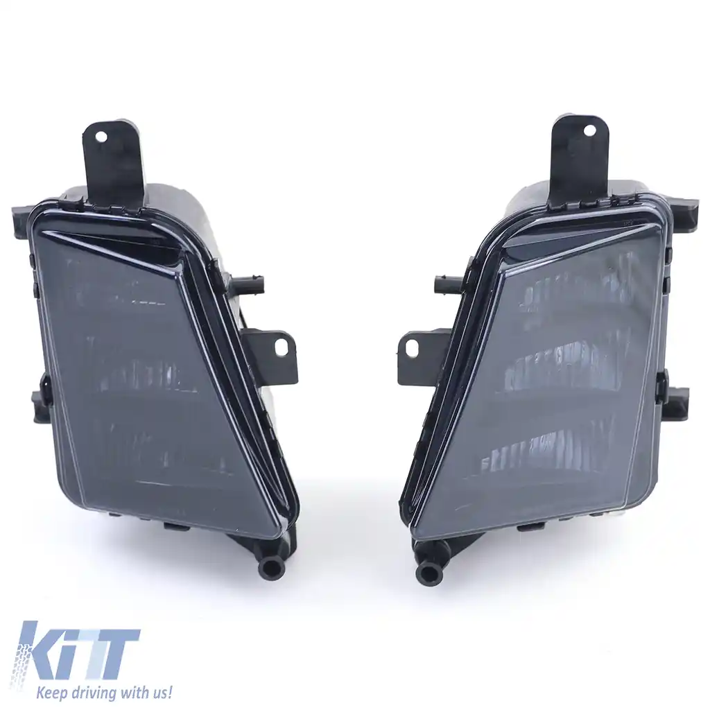 Lumini de ceață LED fumuriu negru, dreapta stânga, potrivite pentru VW Golf 7 GTI GTD 5G1 13-20-image-6203984