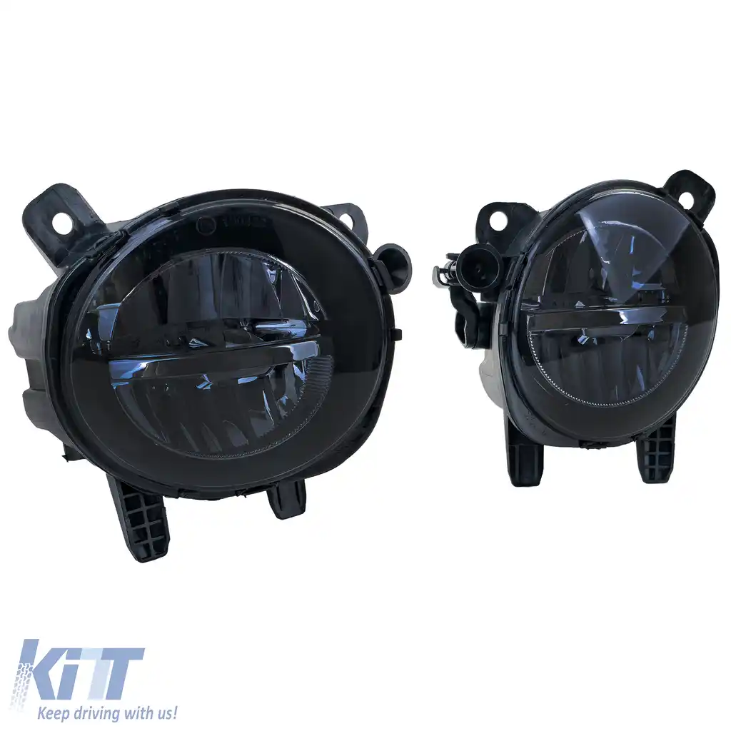 Lumini de ceață LED negre potrivite pentru BMW F20 F21 Seria 3 F30 F31 F34 Seria 4 F32 F33 F36-image-6257285