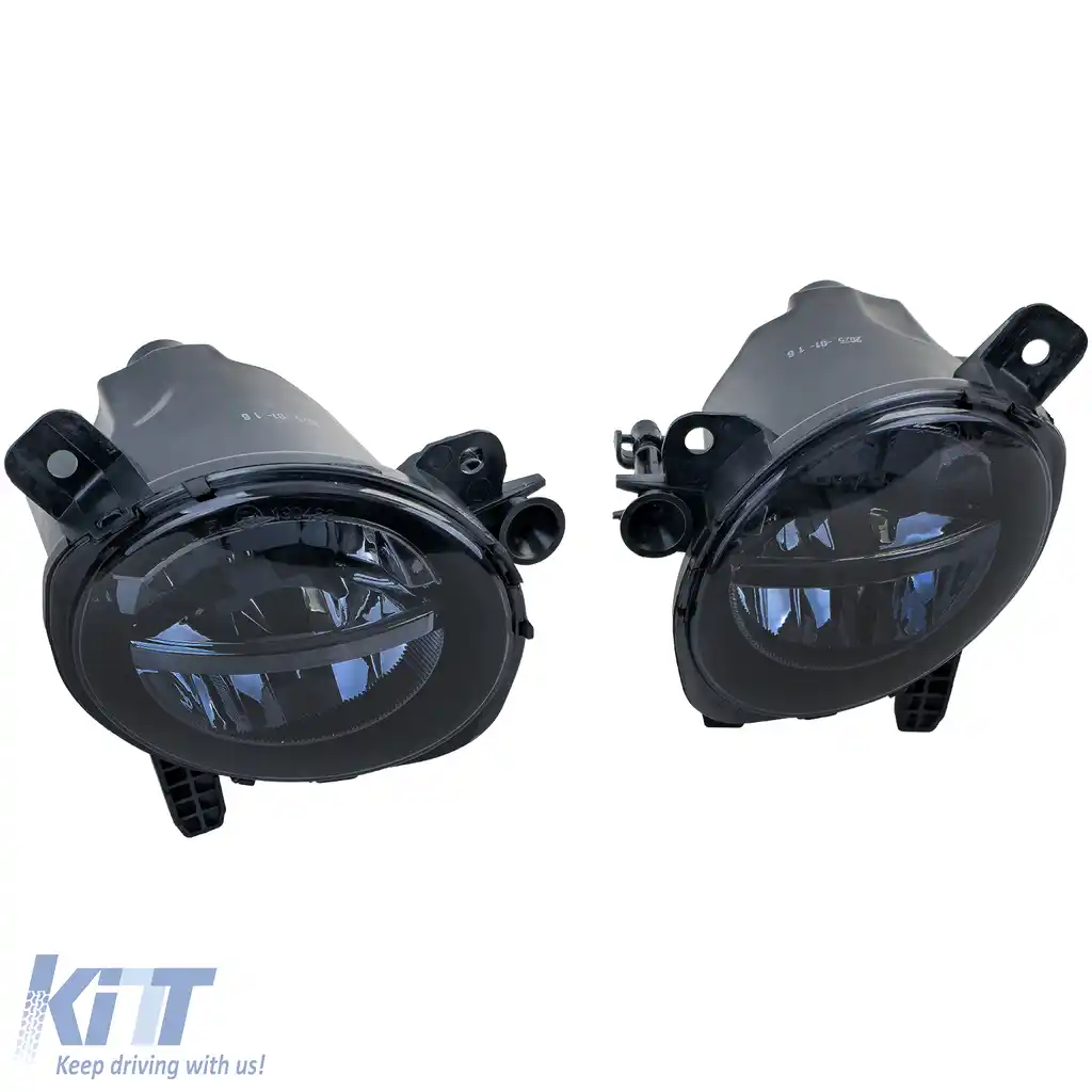 Lumini de ceață LED negre potrivite pentru BMW F20 F21 Seria 3 F30 F31 F34 Seria 4 F32 F33 F36-image-6257340
