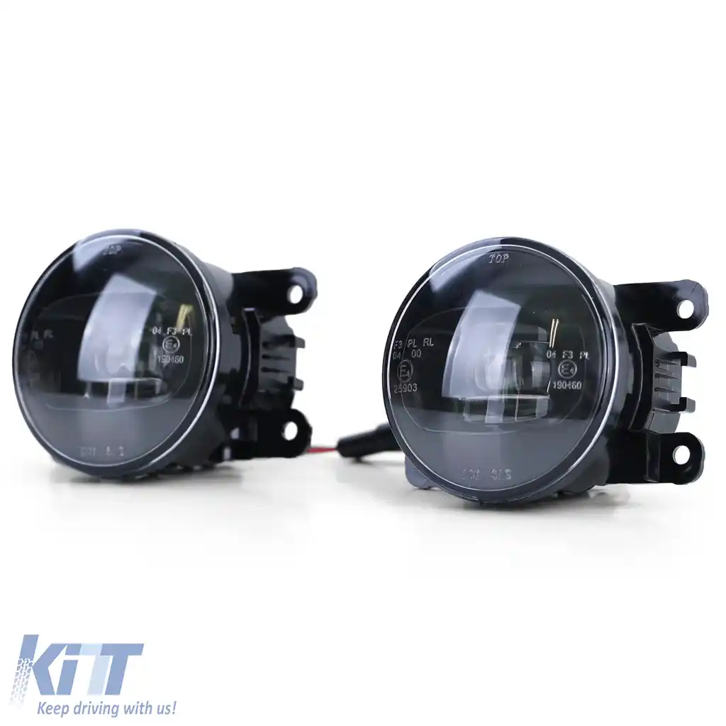 Lumini de ceață LED negre potrivite pentru Opel Astra G H OPC Corsa D Agila-image-6277090