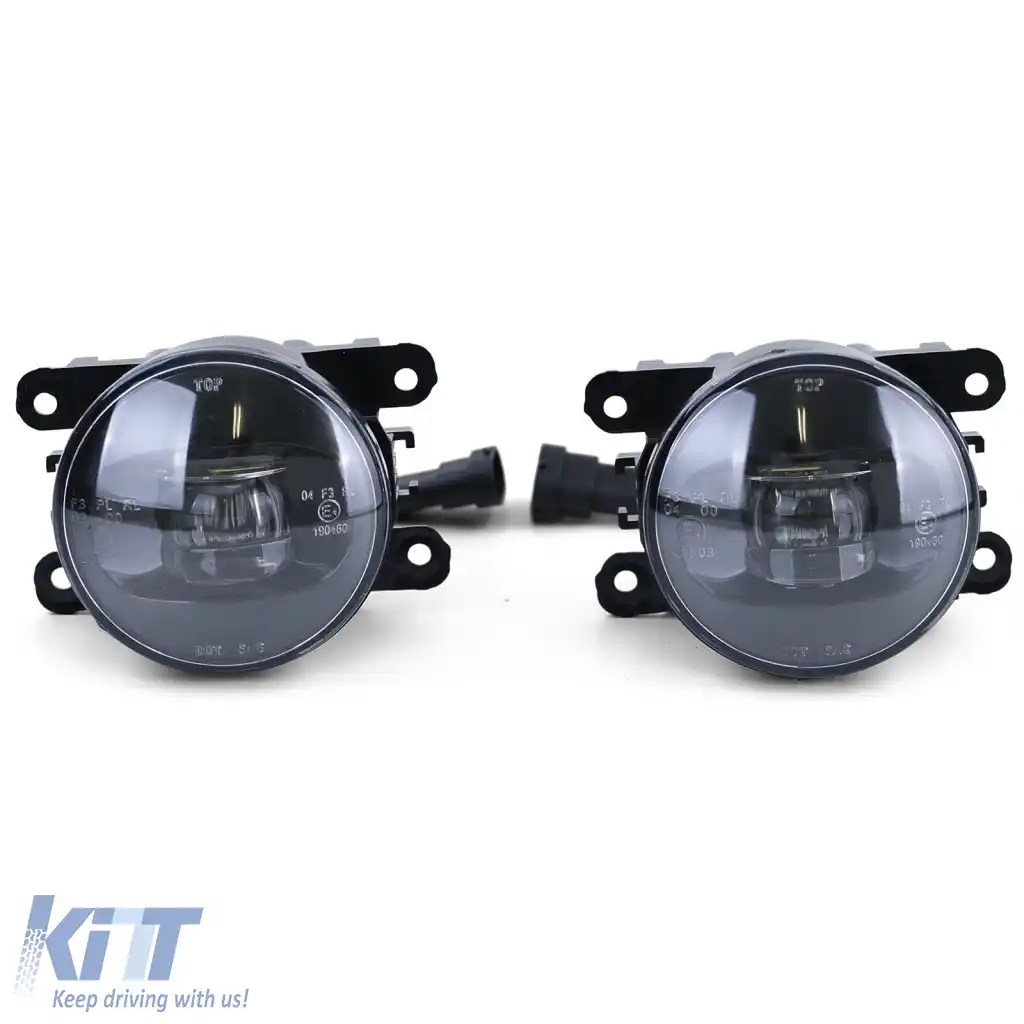 Lumini de ceață LED negre potrivite pentru Opel Astra G H OPC Corsa D Agila-image-6277092