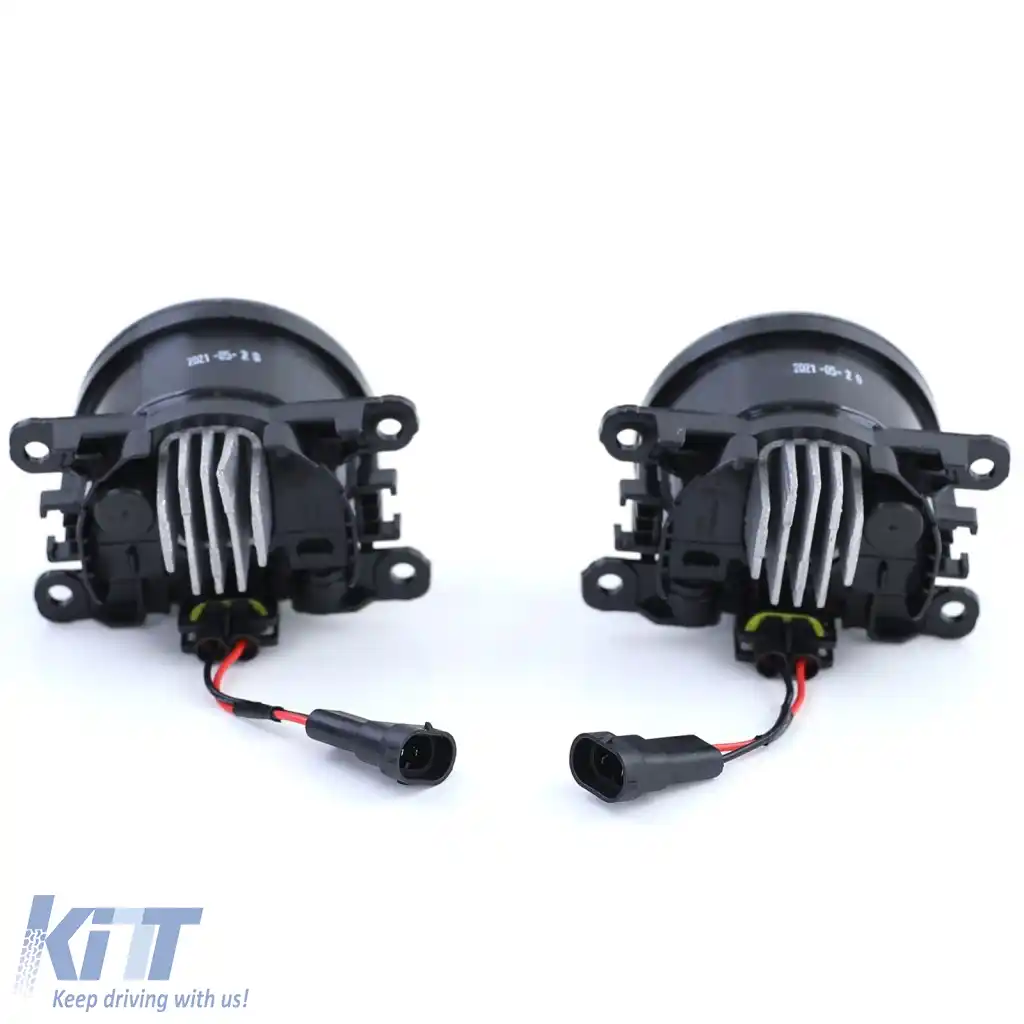 Lumini de ceață LED negre potrivite pentru Opel Astra G H OPC Corsa D Agila-image-6277093