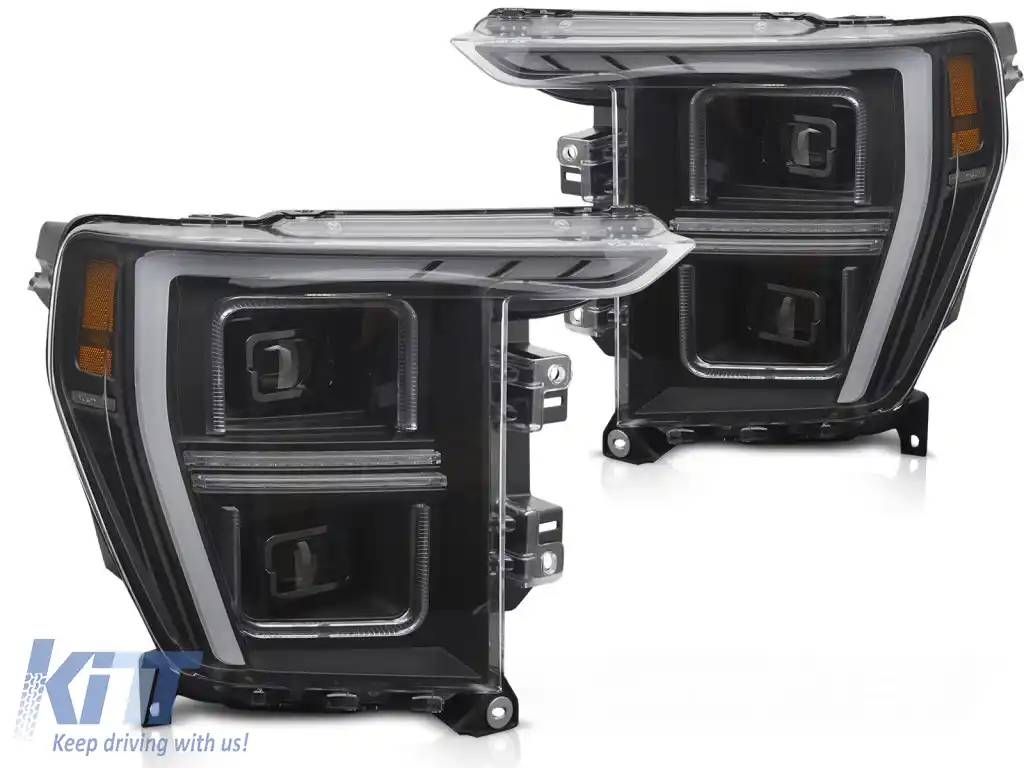 LUMINI DE FARURI LED TUBURI NEGRE potrivite pentru FORD F150 MK14 20-23