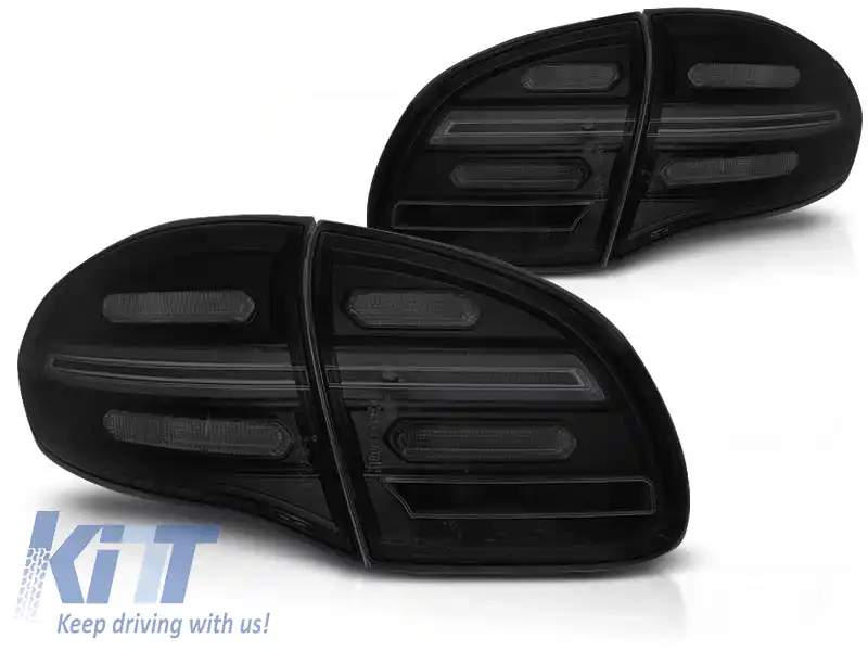 LUMINI DE ÎNDARE LED BAR FUMOASE SEQ potrivite pentru PORSCHE CAYENNE 10-15