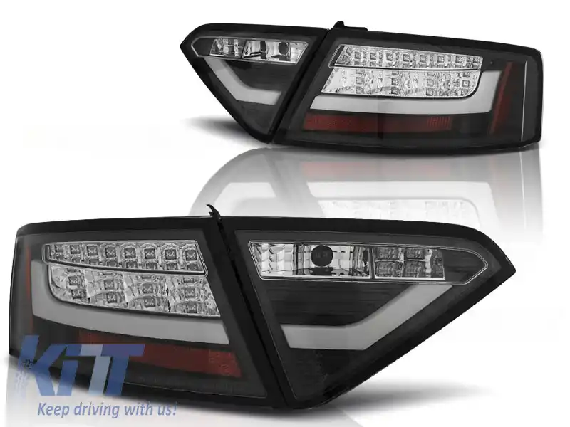 LUMINI DE ÎNDARE LED BAR NEGRE potrivite pentru AUDI A5 07-06.11