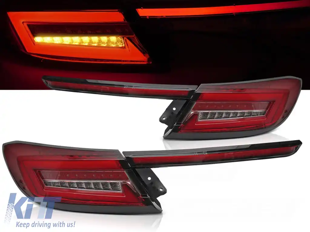 LUMINI DE ÎNDARE LED BAR ROȘU ALB SEQ potrivite pentru TOYOTA GR86 21-