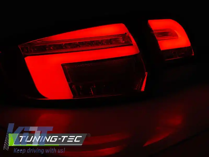 LUMINI DE ÎNDARE LED BAR ROȘU NEGRU SEQ potrivite pentru AUDI A3 8P 5D 08-12-image-6269802