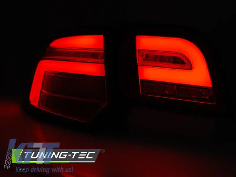 LUMINI DE ÎNDARE LED BAR ROȘU NEGRU SEQ potrivite pentru AUDI A3 8P 5D 08-12-image-6269803