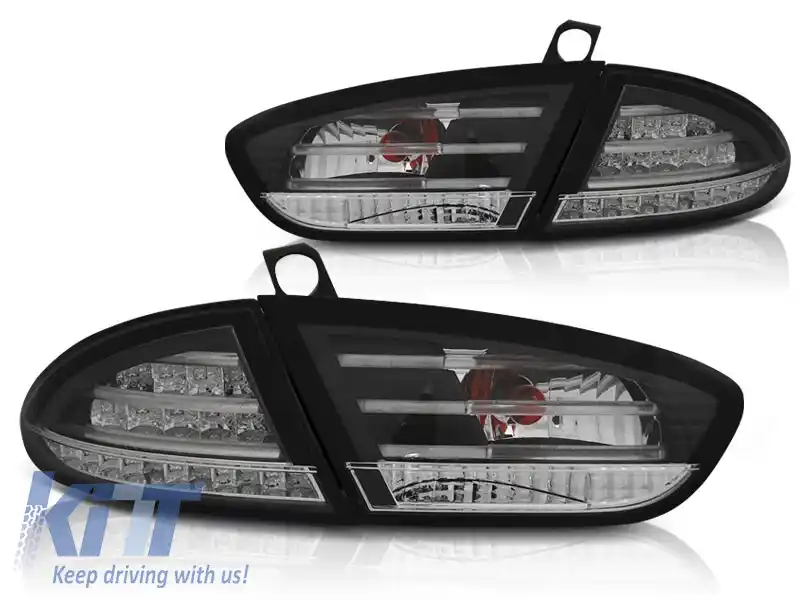 LUMINI DE ÎNDARE LED NEGRE potrivite pentru SEAT LEON 03.09-12