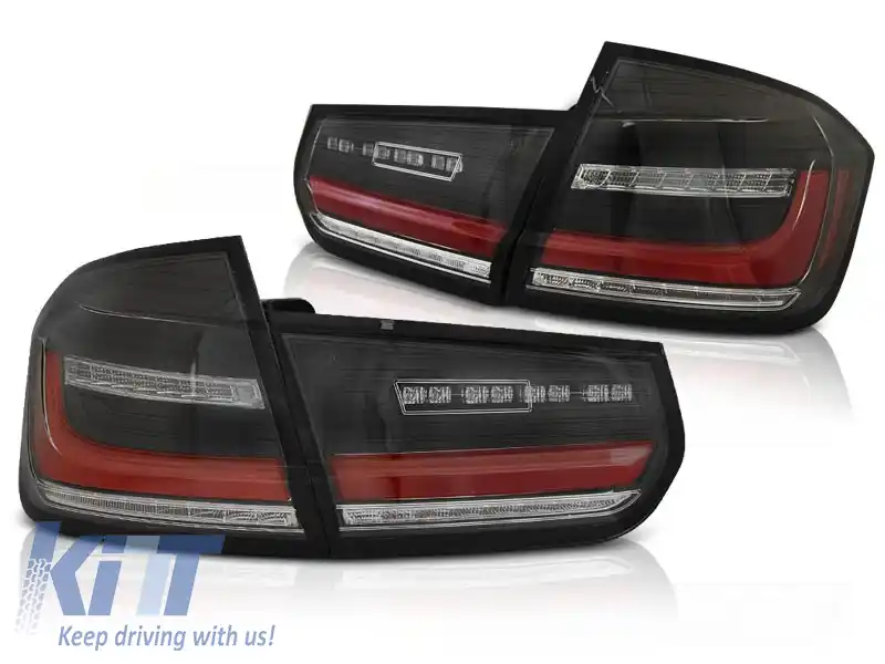 LUMINI DE ÎNDARE LED SEQ NEGRE potrivite pentru BMW F30 11-18