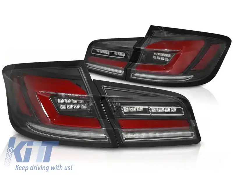 LUMINI DE ÎNDARE LED SEQ NEGRE potrivite pentru BMW F10 10-16