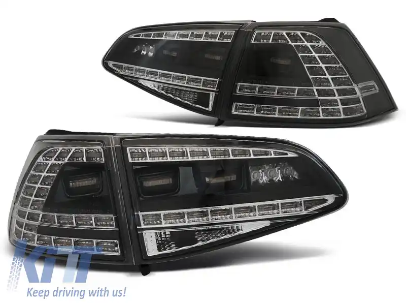 LUMINI DE ÎNDARE LED SPORT NEGRE SEQ potrivite pentru VW GOLF 7 13-17