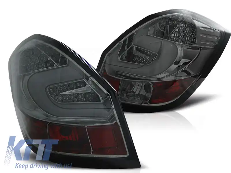 LUMINI DE STOP LED BAR FUMURII potrivite pentru SKODA FABIA II 07- 06.14