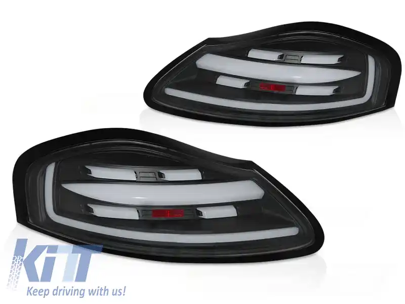 LUMINI DE STOP LED BAR NEGRE SEQ potrivite pentru PORSCHE BOXSTER 986 96-04