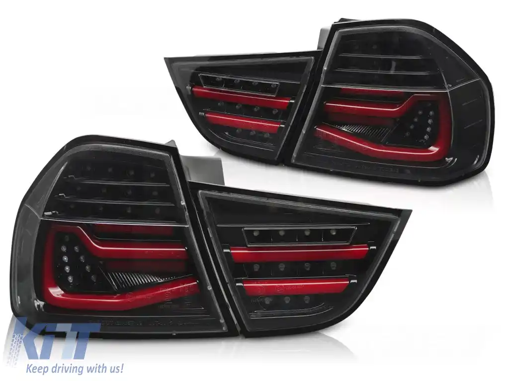LUMINI DE STOP LED BAR NEGRE SEQ potrivite pentru BMW E90 09-11