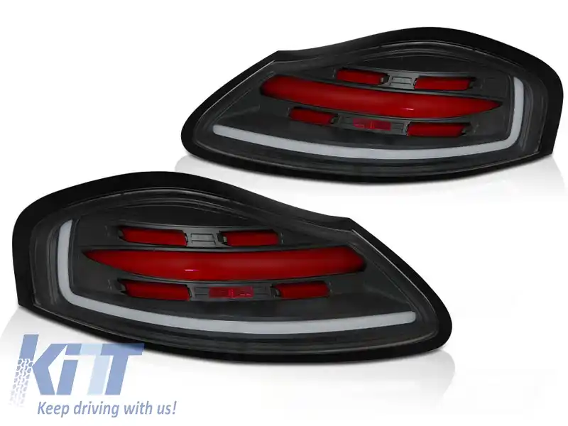 LUMINI DE STOP LED BAR NEGRU-ROȘU SEQ potrivite pentru PORSCHE BOXSTER 986 96-04