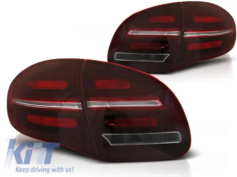 LUMINI DE STOP LED BAR ROȘII ALBE SEQ potrivite pentru PORSCHE CAYENNE 10-15