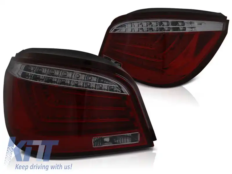 LUMINI DE STOP LED BAR ROȘII FUMOASE potrivite pentru BMW E60 07.03-02.07