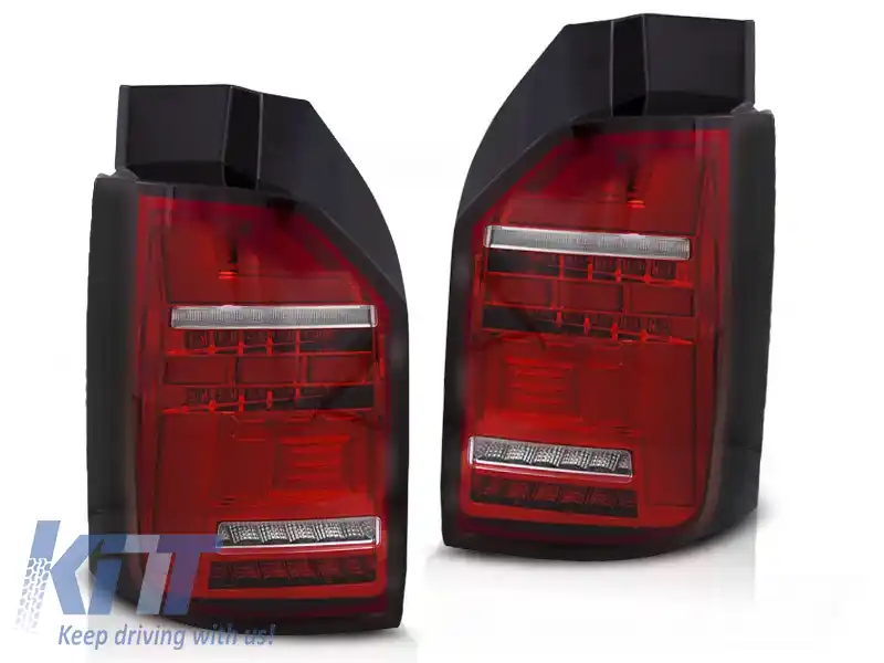 LUMINI DE STOP LED BAR ROȘU ALB SEQ potrivite pentru VW T6.1 20- BEC OEM