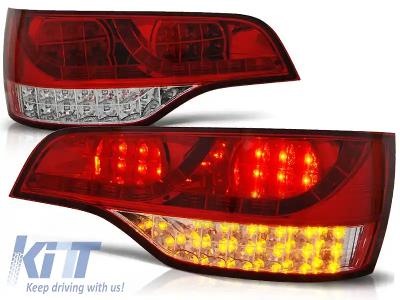 LUMINI DE STOP LED ROȘII ALBE potrivite pentru AUDI Q7 06-09
