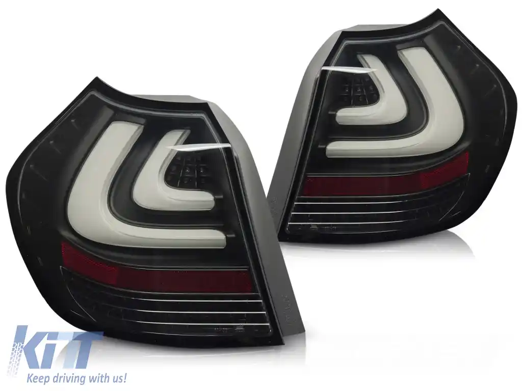 LUMINI DE TAIL LIGHTS LED BAR NEGRE FUMOASE potrivite pentru BMW E87 04-08.07
