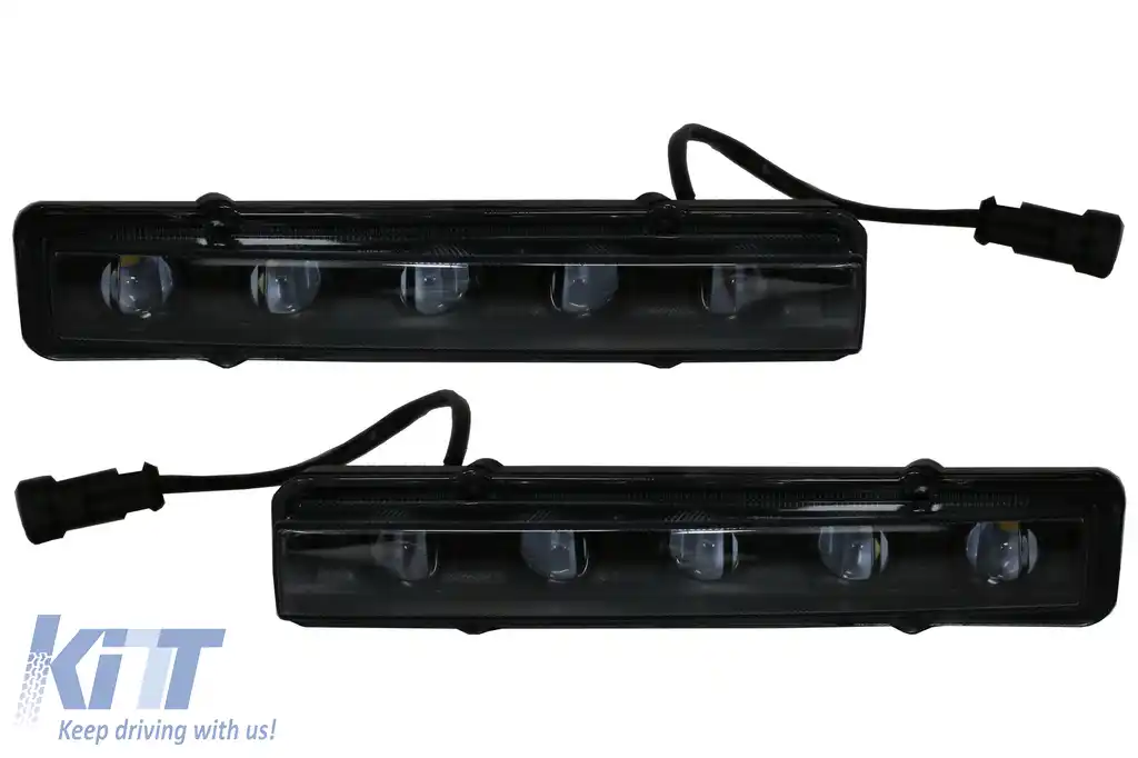 Lumini de zi dedicate LED DRL Mercedes G-class W463 (1989-2012) G65 Design Negru