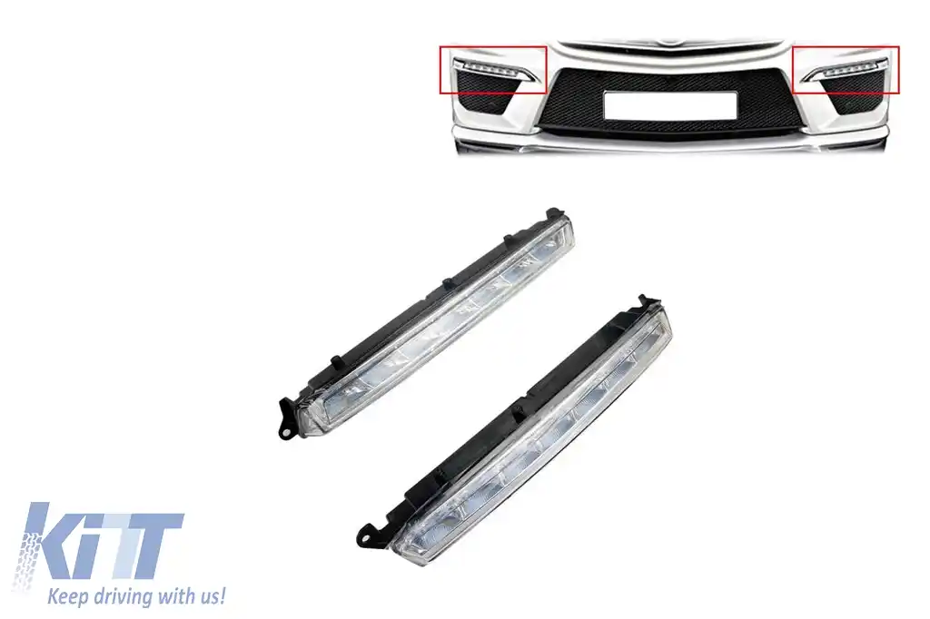 Lumini de zi potrivite pentru bara AMG la Mercedes ML W166 2011-2015/GL X166 2012-2015