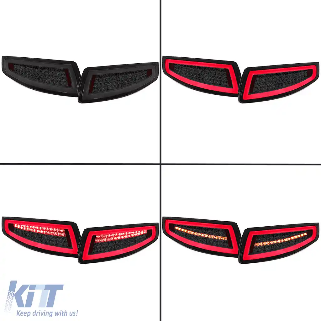 Lumini LED bară spate fumuriu negru, potrivite pentru Porsche 911 997 coupe cabrio 04-08-image-6257413