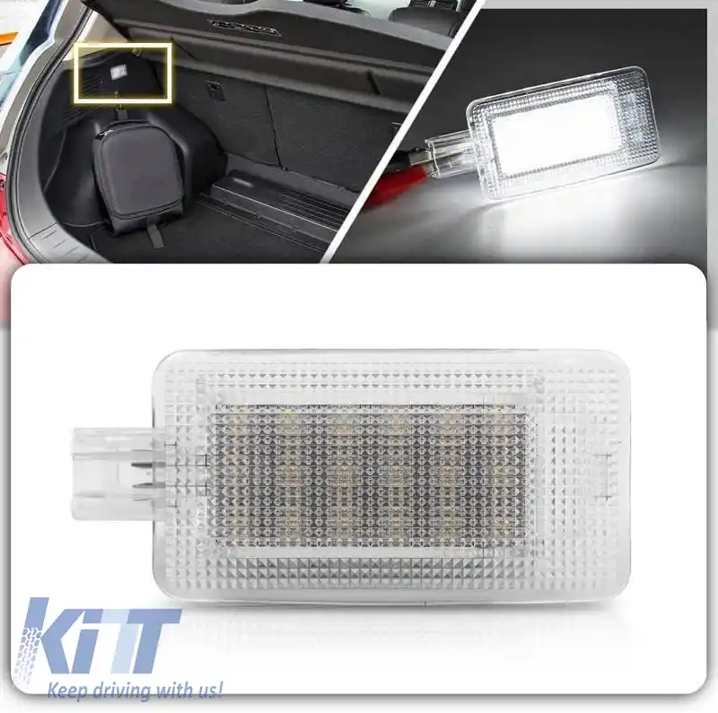 Lumini LED pentru interiorul portbagajului, potrivite pentru Nissan Qashqai J11, Juke, Renault Clio 05-12, Megane 03-09, Grand Scenic 05-08 2 buc.-image-6316550