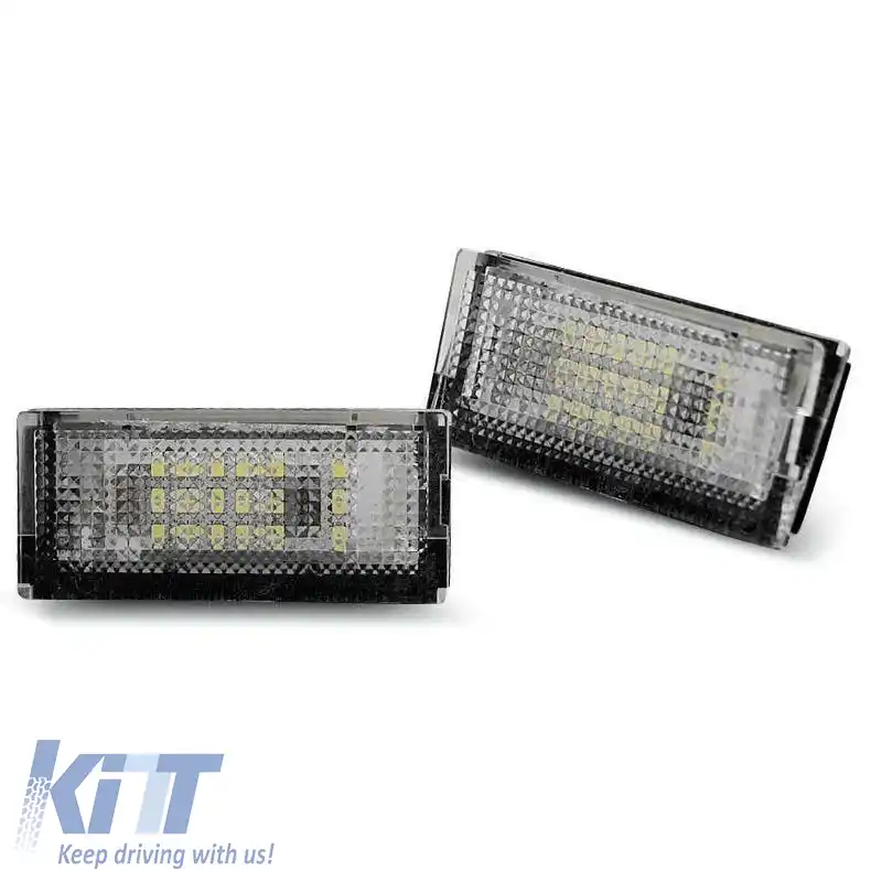 Lumini LED pentru numărul de înmatriculare potrivite pentru Bmw 3 E46 Sedan / Caravan 98-05 2 buc.-image-6293170