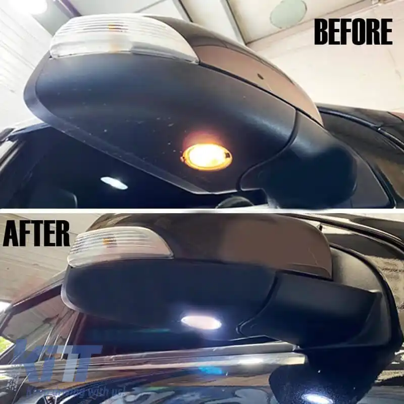 Lumini LED pentru oglinzi potrivite pentru Ford Edge 07-18 / Mondeo MK5 15-17 / Fusion 14-15 / Raptor 09-14 / Ranger 15-17 / Mustang 15-17 18 SMD LED 6000K Alb 2 Pcs-image-6316373