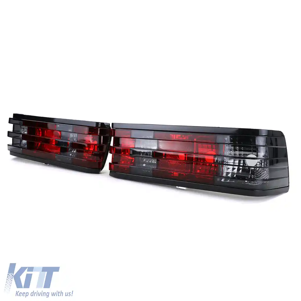 Lumini spate cristal roșu-negru pentru Mercedes 190 W201 1982-1993-image-6194629