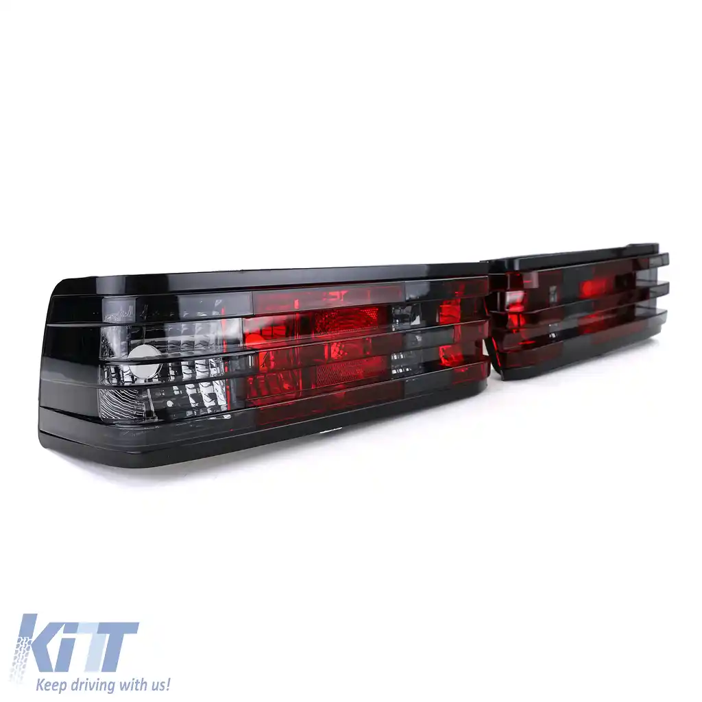 Lumini spate cristal roșu-negru pentru Mercedes 190 W201 1982-1993-image-6194630