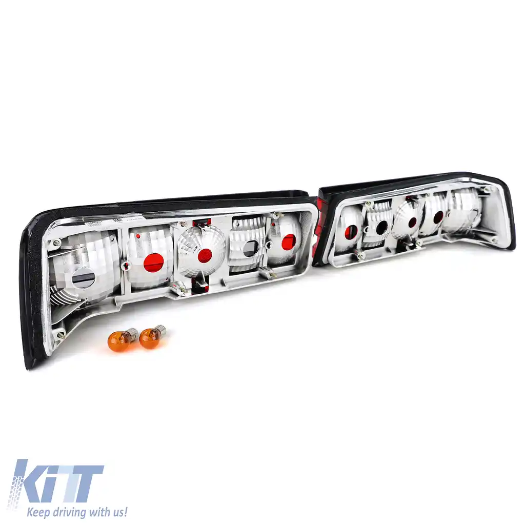 Lumini spate cristal roșu-negru pentru Mercedes 190 W201 1982-1993-image-6194632