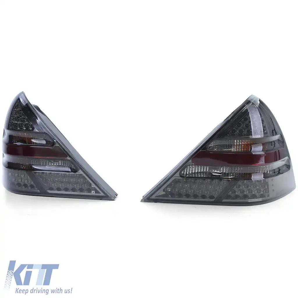 Lumini spate cu sticlă clară LED fumurie, potrivite pentru Mercedes SLK R170 1996-2004-image-6196781