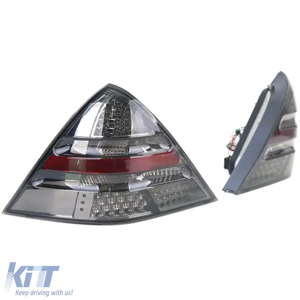 Lumini spate cu sticlă clară LED fumurie, potrivite pentru Mercedes SLK R170 1996-2004-image-6196782