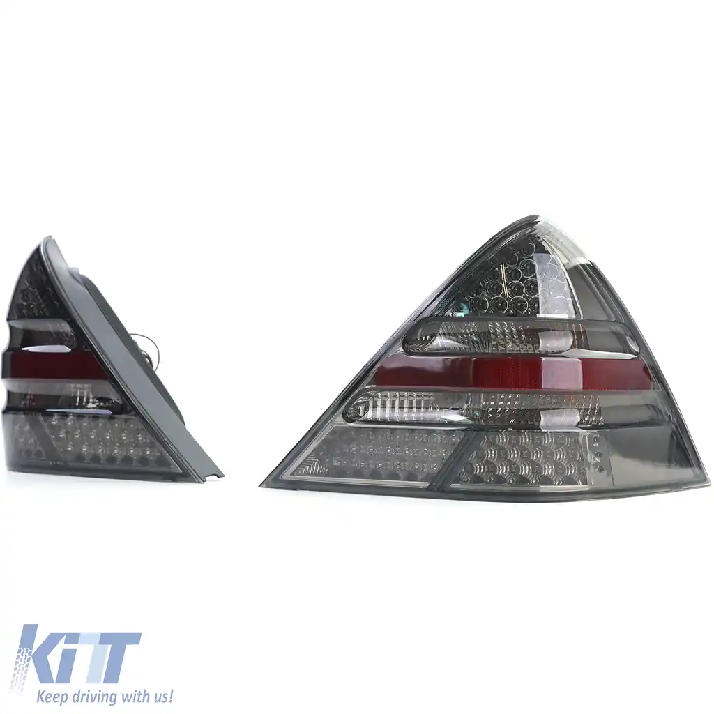 Lumini spate cu sticlă clară LED fumurie, potrivite pentru Mercedes SLK R170 1996-2004-image-6196783