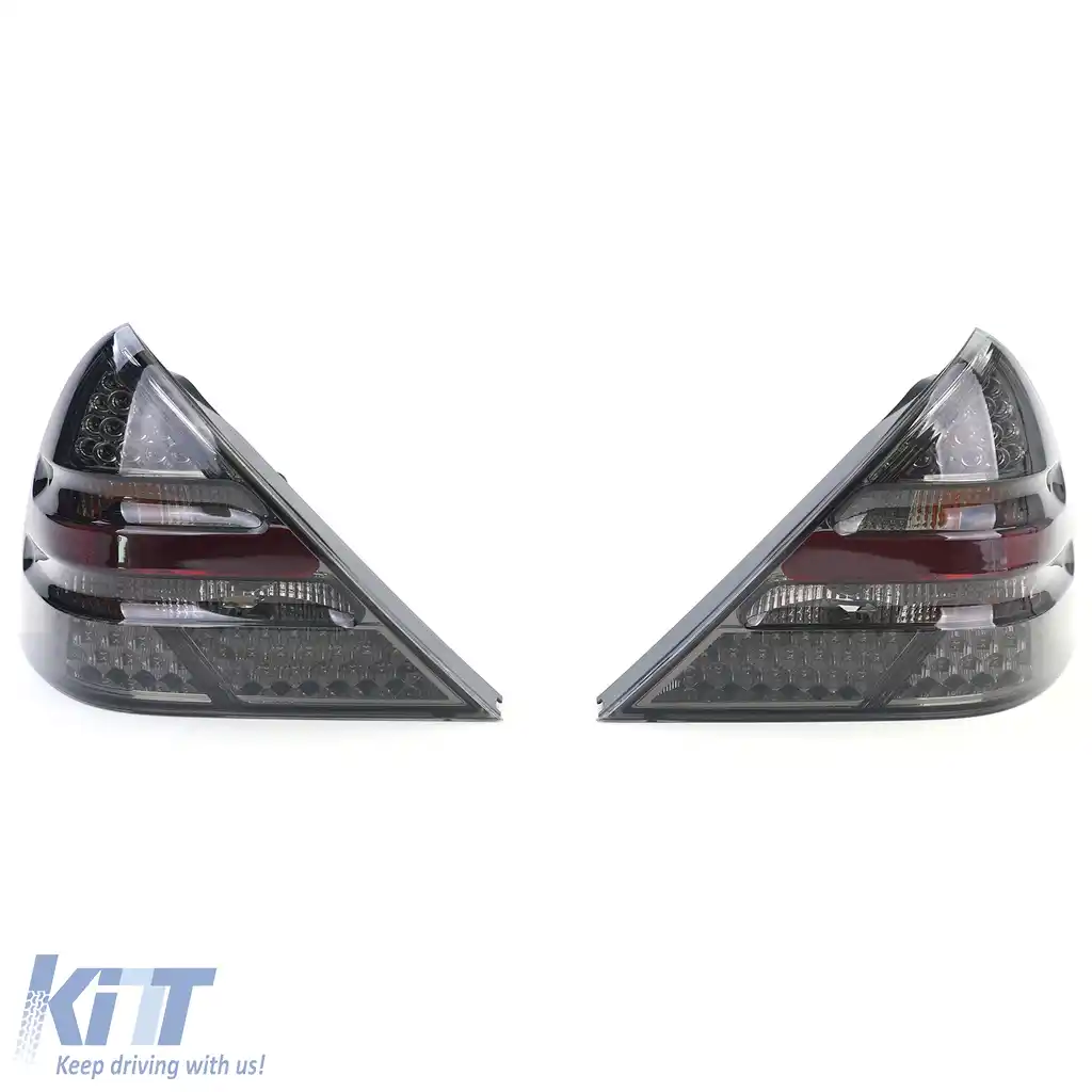 Lumini spate cu sticlă clară LED fumurie, potrivite pentru Mercedes SLK R170 1996-2004-image-6196784