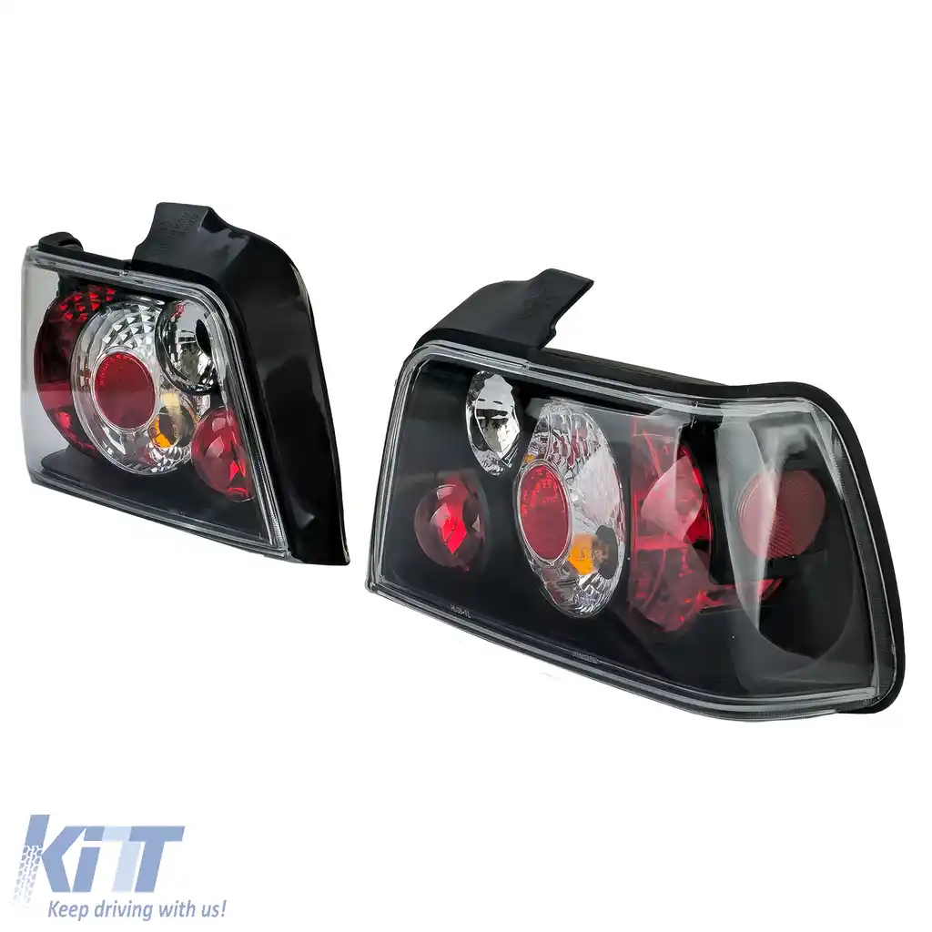 Lumini spate cu sticlă clară, negre, potrivite pentru BMW Seria 3 E36 Sedan 1990-1998-image-6193085