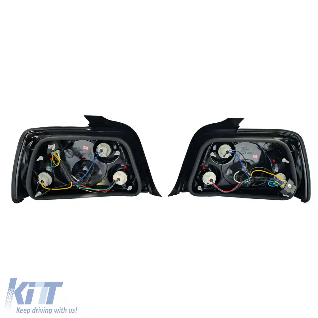 Lumini spate cu sticlă clară, negre, potrivite pentru BMW Seria 3 E36 Sedan 1990-1998-image-6193087