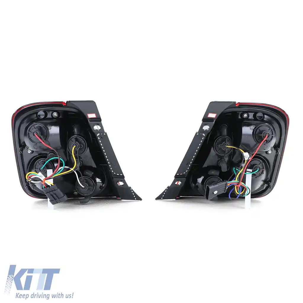 Lumini spate cu sticlă clară roșie pentru Fiat 500 2007-2015-image-6205344