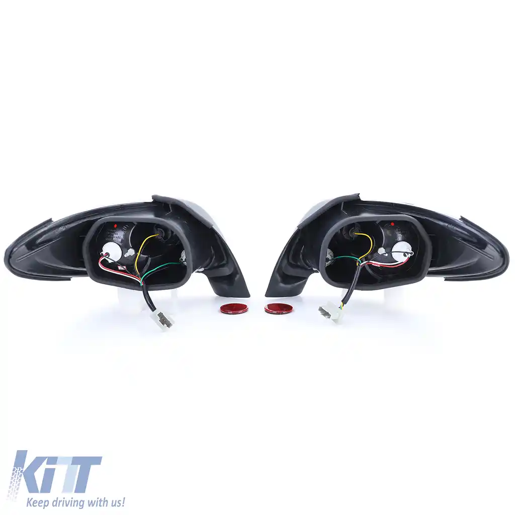 Lumini spate din sticlă clară, complet cromate, potrivite pentru Peugeot 206 CC Coupe Cabrio 00-08-image-6258869