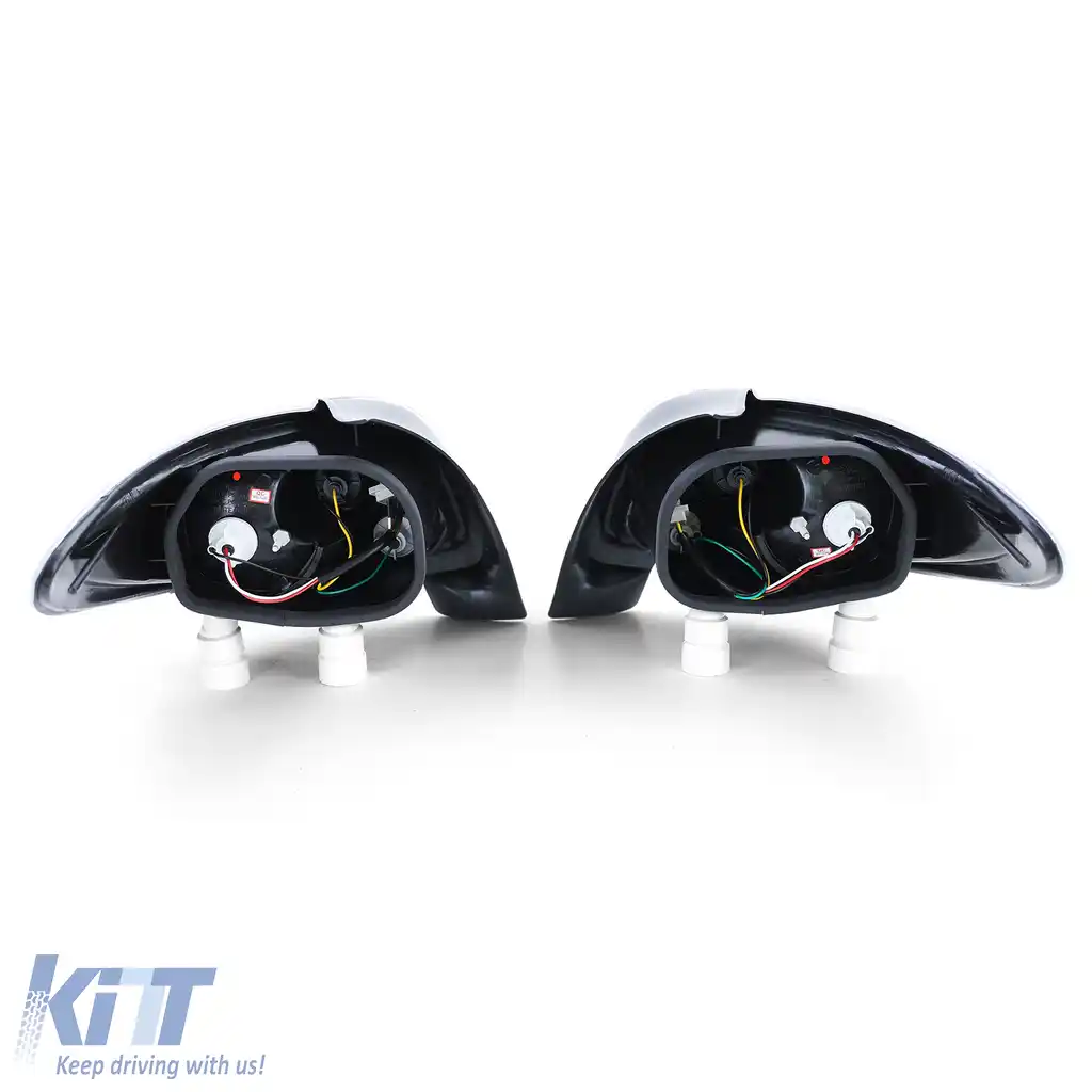 Lumini spate din sticlă clară cu crom, potrivite pentru Peugeot 206 hatchback 3 + 5 uși 98-09-image-6190369